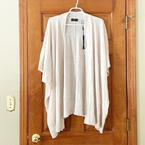 NWT TAHARI WOMAN cardigan size 2X white cream wool blend